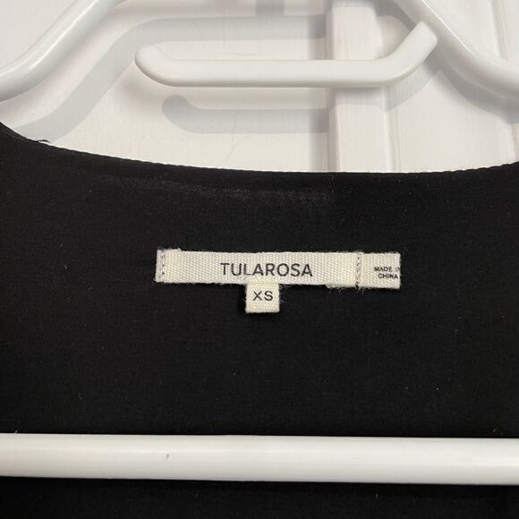 Tularosa Revolve Winnie Ruffle Sleeve Sheer Blouse Black Sz XS - Picture 5 of 11